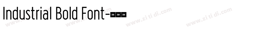 Industrial Bold Font字体转换 Industrial Bold Font字体转换